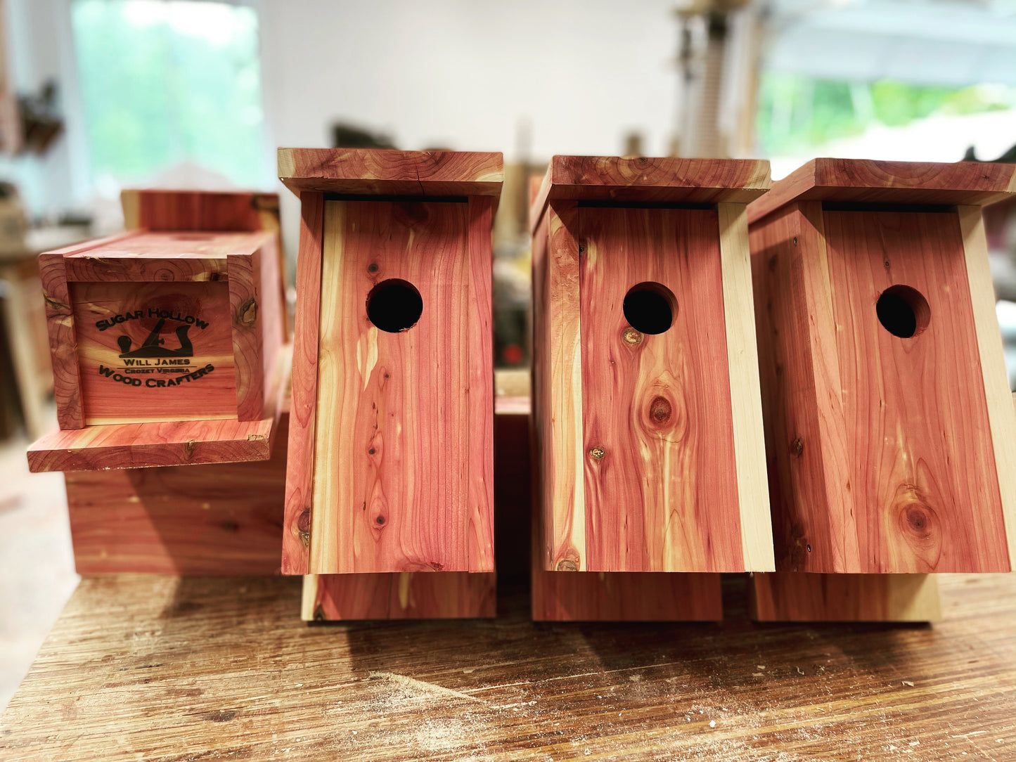 Juniper (Aromatic Cedar) Bluebird House (OUT OF STOCK)